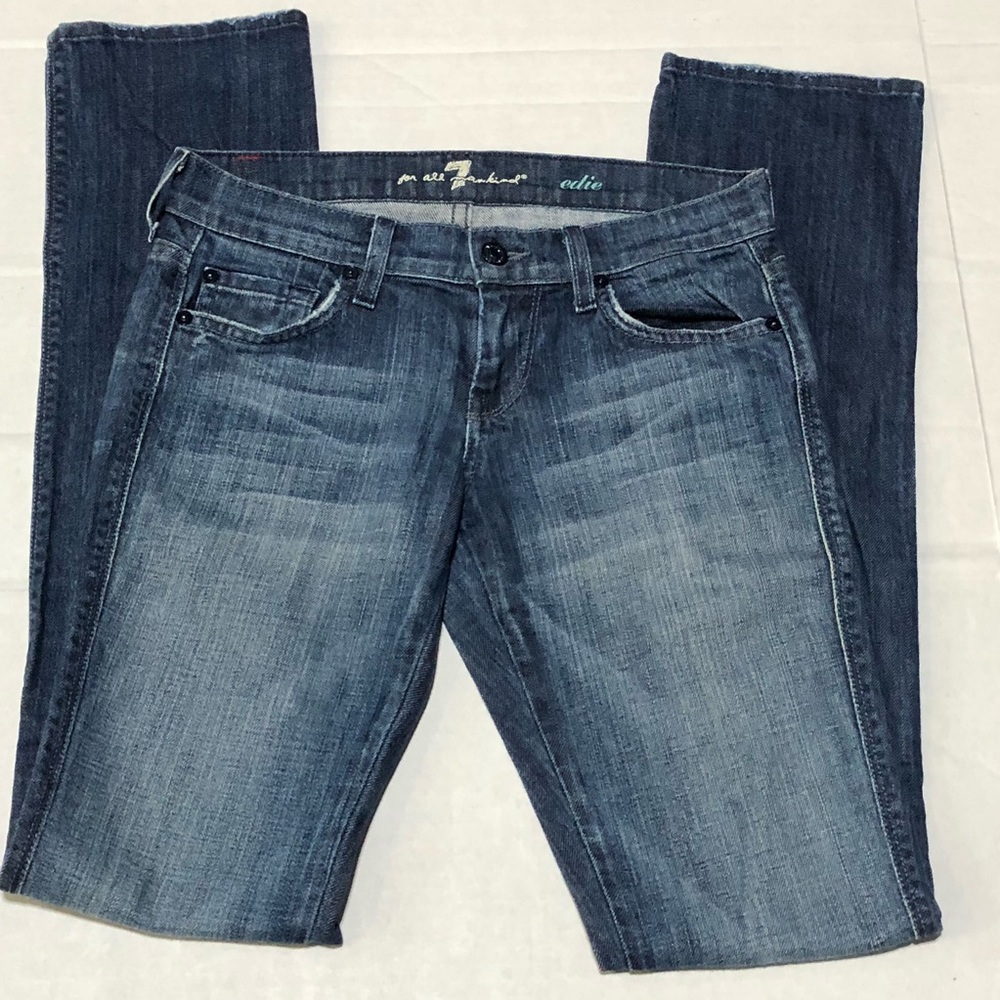 7 For All Mankind Edie Straight Leg Sz 25